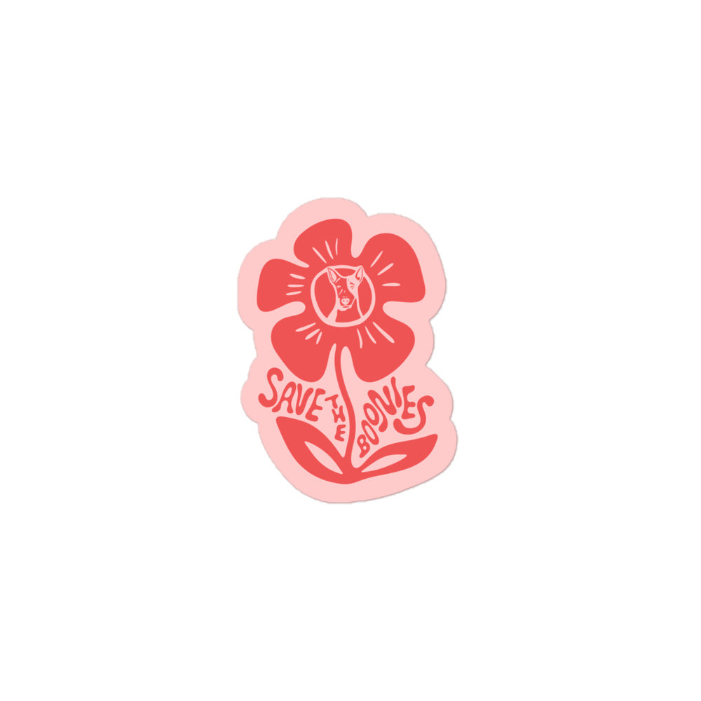 Pink Flower Sticker
