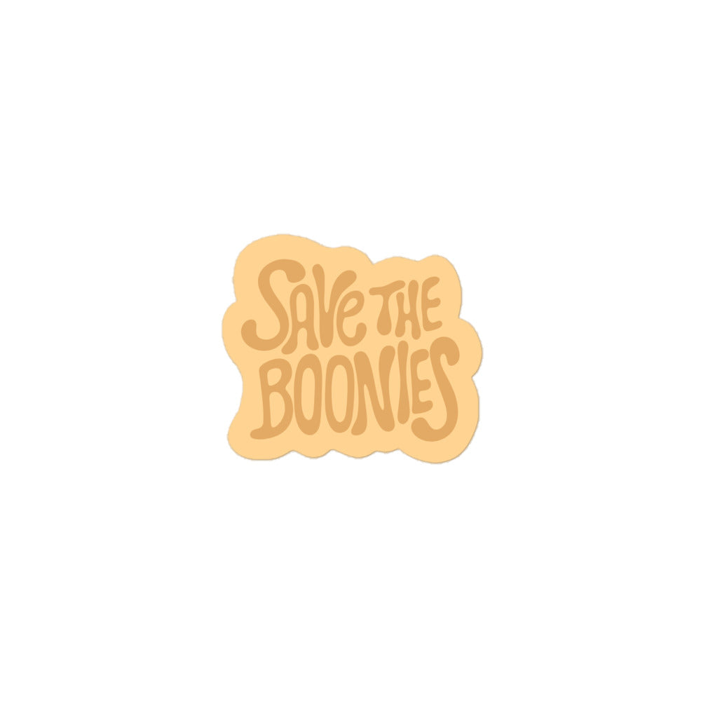 Yellow Save the Boonies Sticker