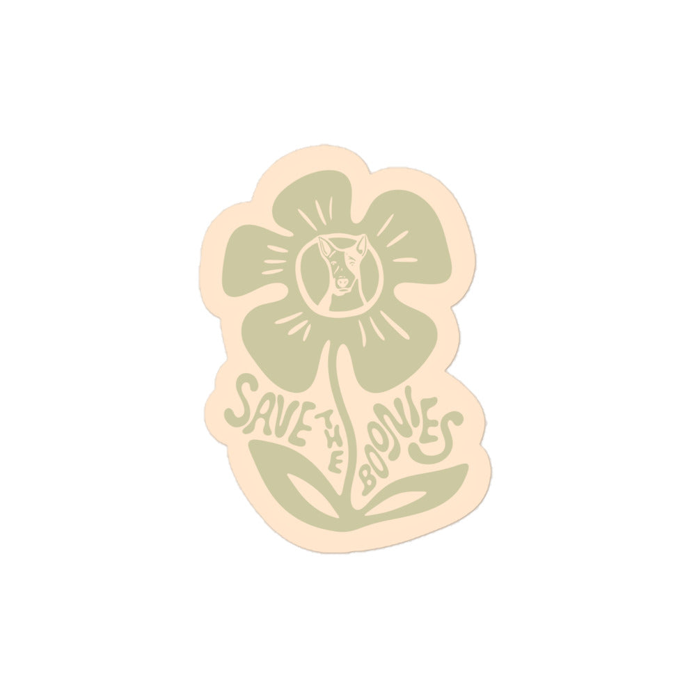 Green Flower Sticker
