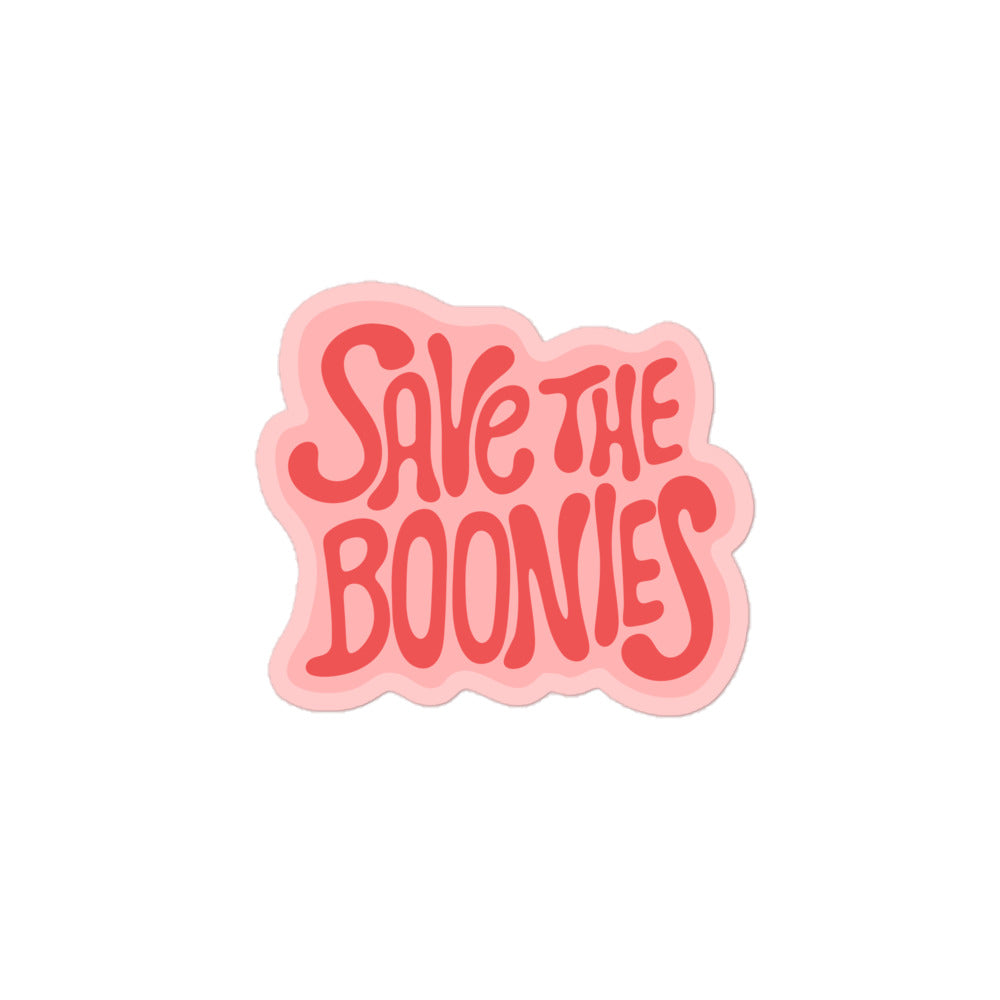 Pink Save the Boonies Sticker