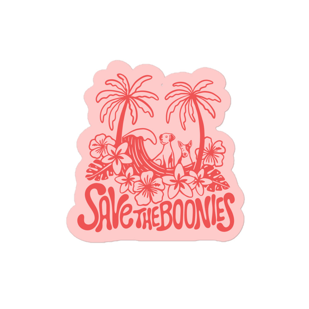 Pink Island Pups Sticker