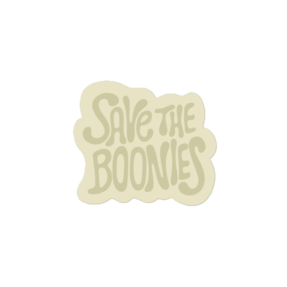 Green Save the Boonies Sticker
