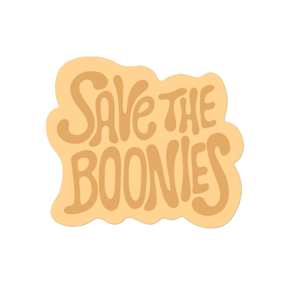 Yellow Save the Boonies Sticker