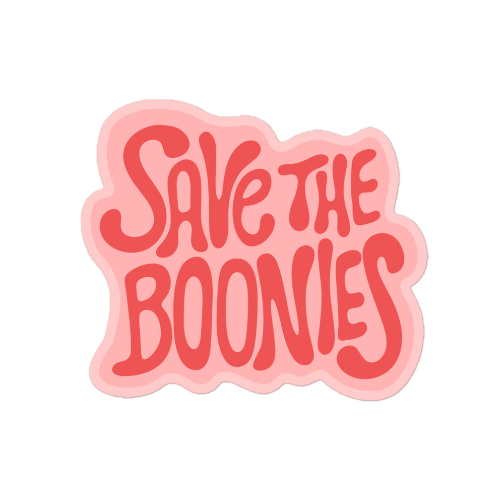 Pink Save the Boonies Sticker